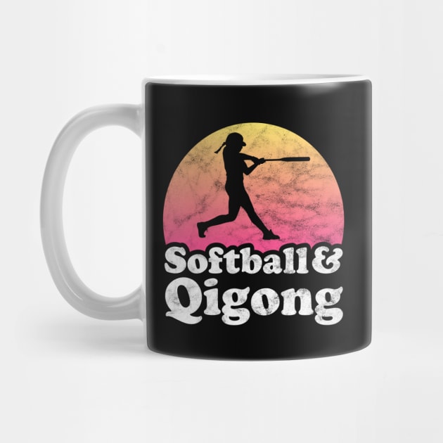 Softball and Qigong Gift for Softball Players Fans and Coaches by JKFDesigns